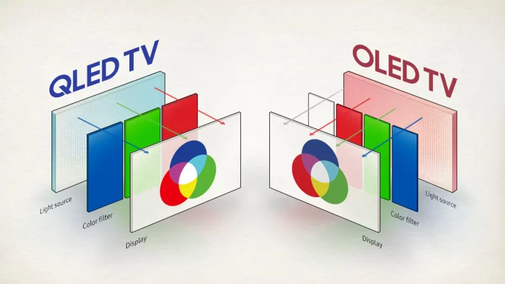 تلویزیون‌های OLED و QLED
